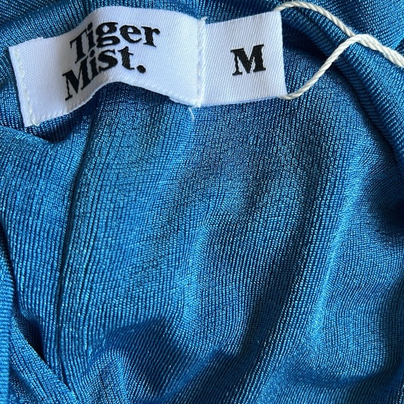 Tiger Mist Sunnie Dress in Shiny Blue - Picture 2 of 3